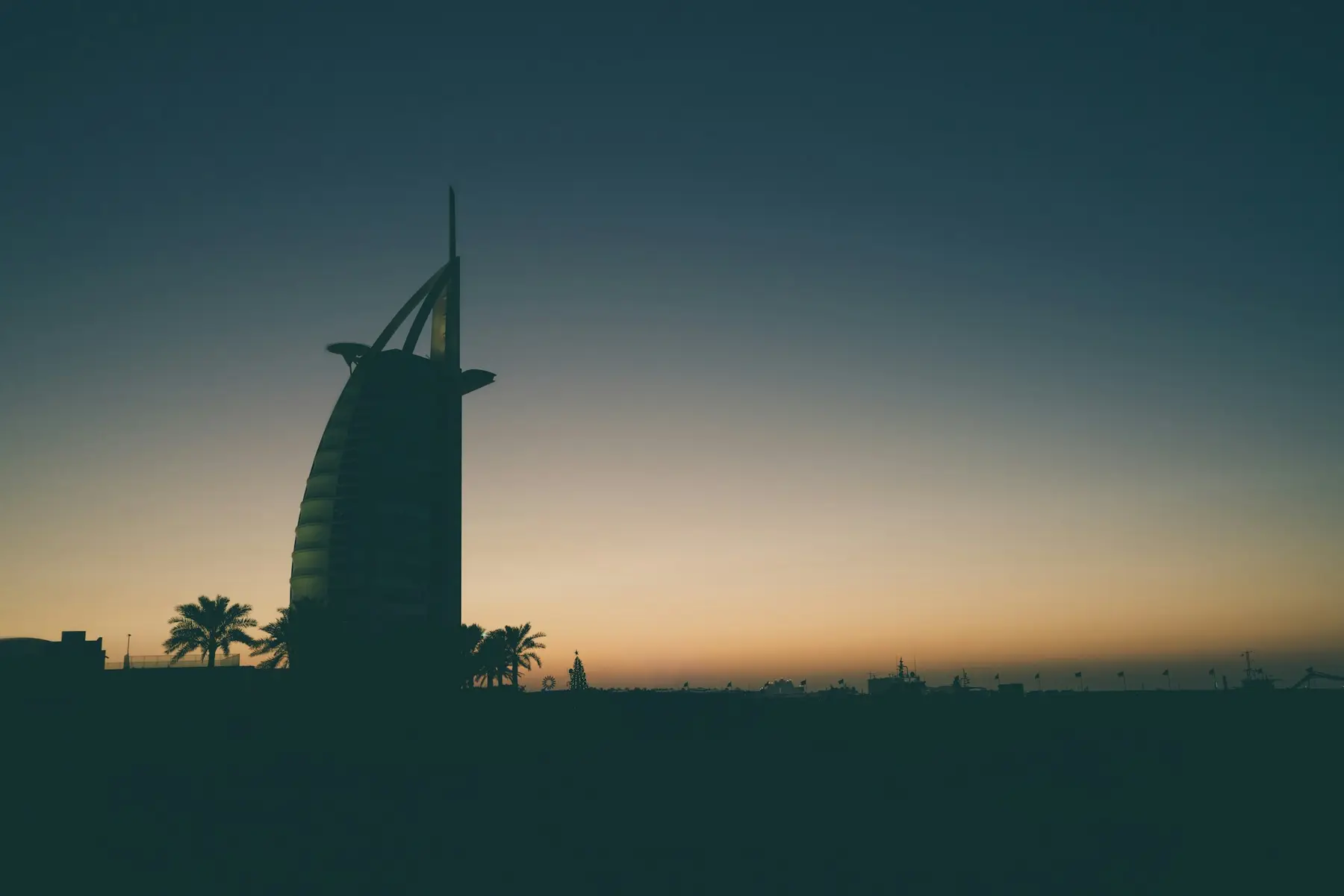 Iconic Dubai view: Jumeirah · Burj Al Arab